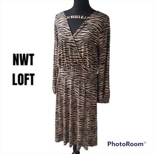 NWT LOFT ANIMAL PRINT MIDI DRESS 🎉🎉